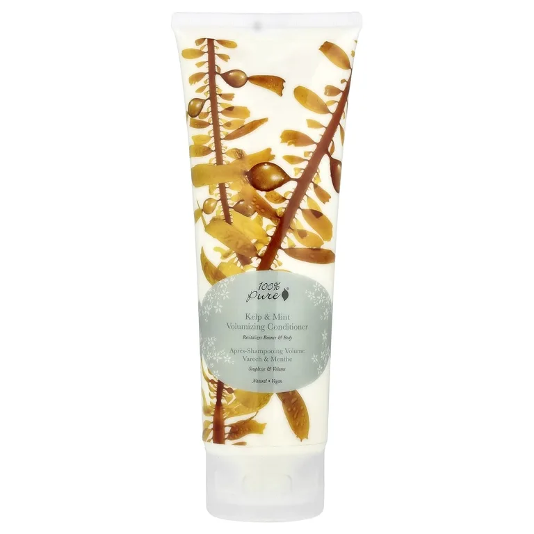 100% PURE, Кондиционер для увеличения объема Kelp & Mint, 236 мл (8 жидк. Унций)
