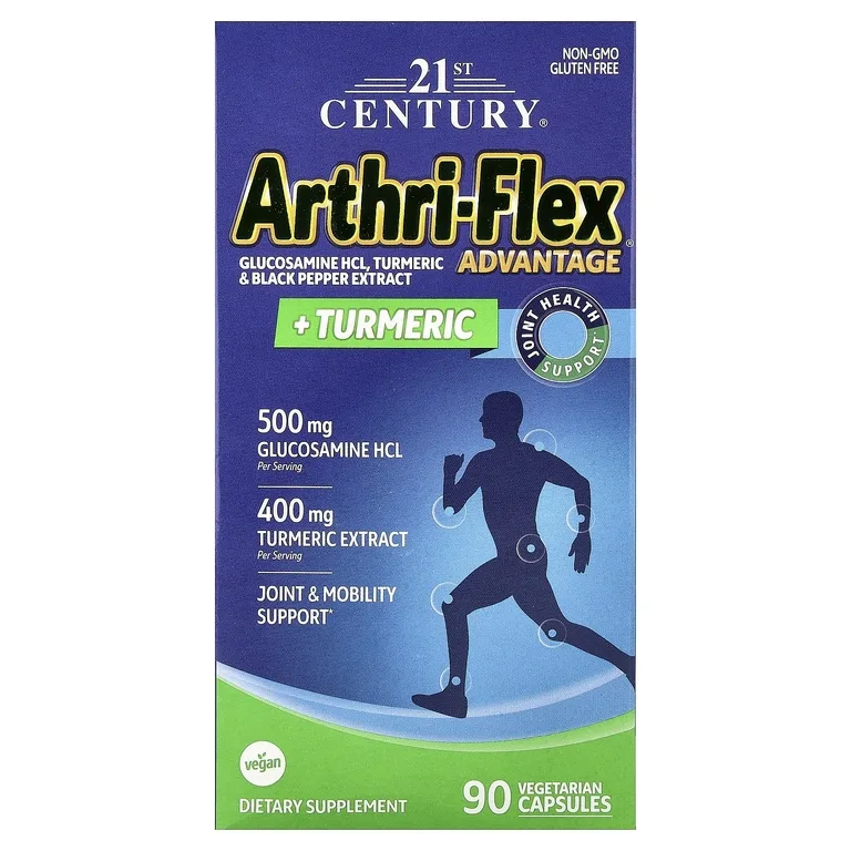 21st Century, Arthri-Flex Advantage + куркума, 90 вегетарианских капсул