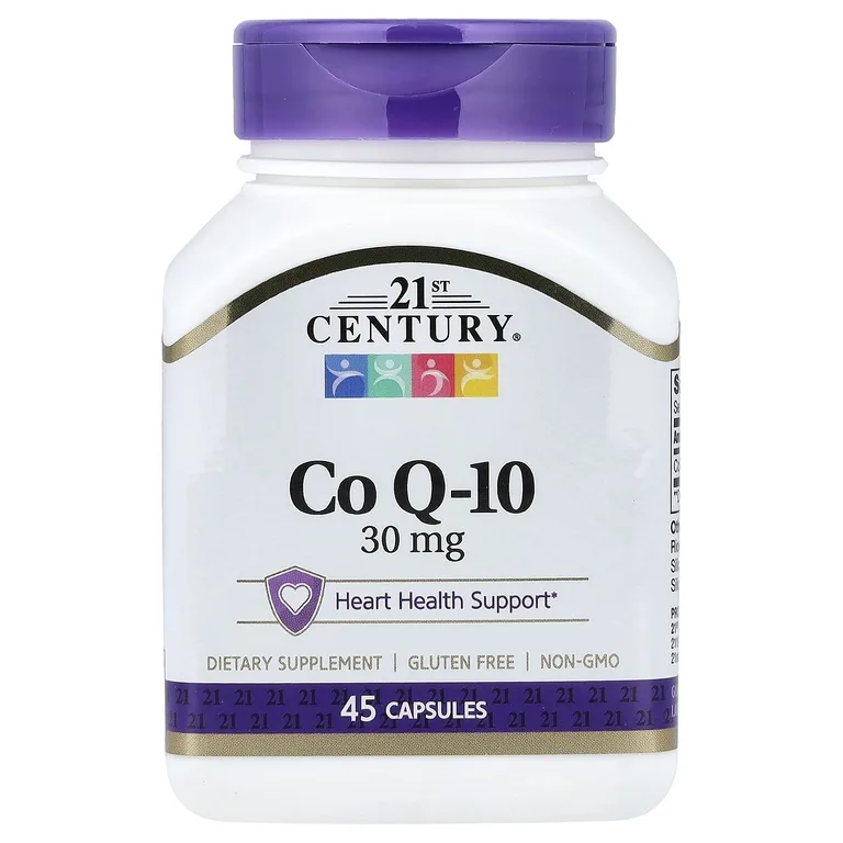 21st Century, коэнзим Q10, 30 мг, 45 капсул