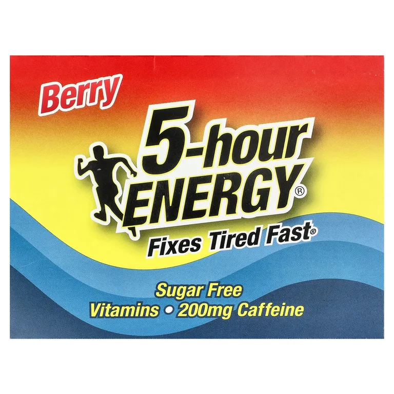 5 hour Energy, обычной силы действия, с ягодным вкусом, 12 флаконов по 57 мл (1,93 жидк. унции)