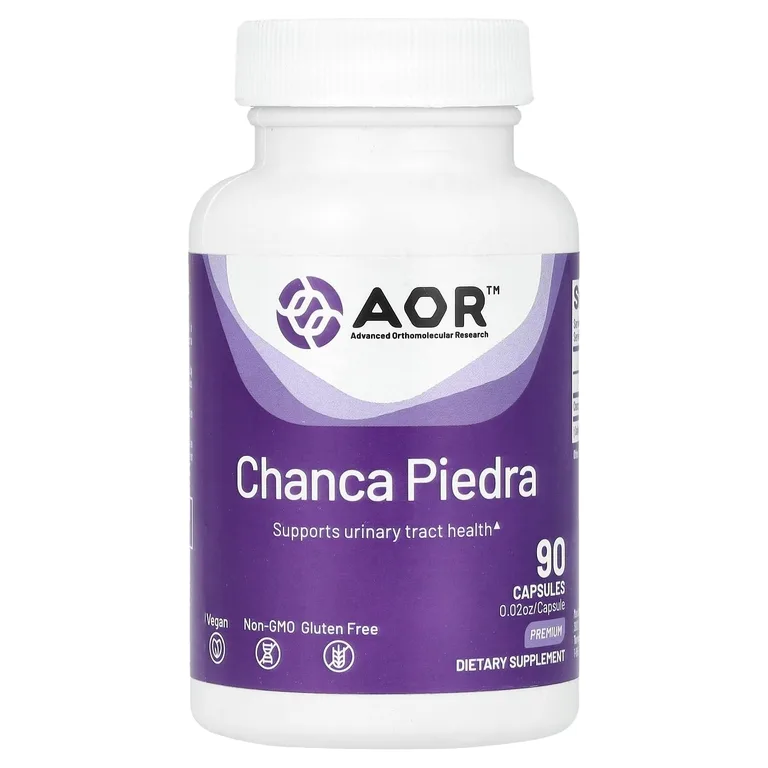 Advanced Orthomolecular Research AOR, Чанка пьедра, 90 растительных капсул