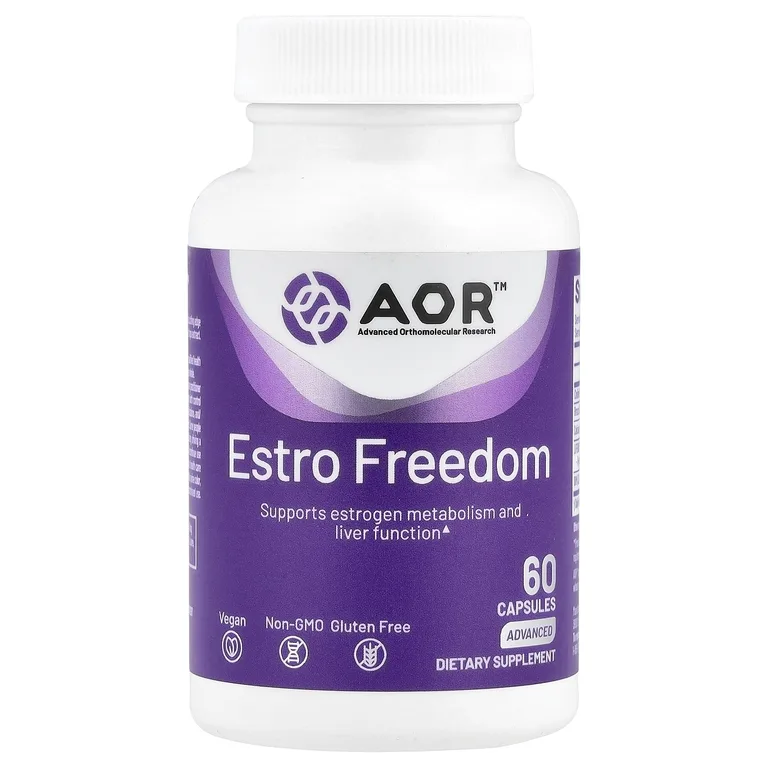 Advanced Orthomolecular Research AOR, Поддержка метаболизма эстрогена и функции печени, 60 вегетарианских капсул