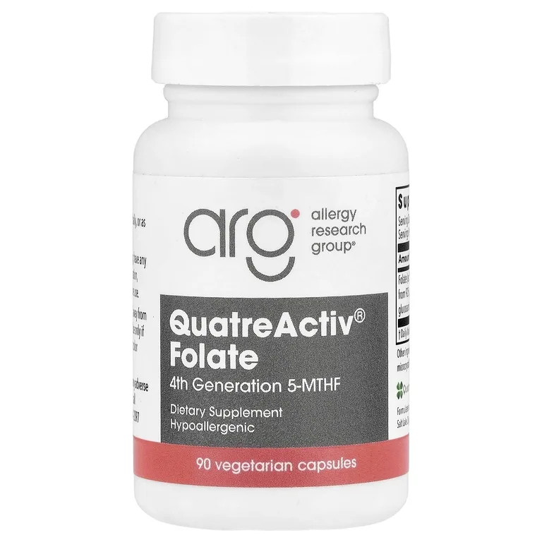 Allergy Research Group, фолат, 90 вегетарианских капсул (833 мкг в 1 капсуле)