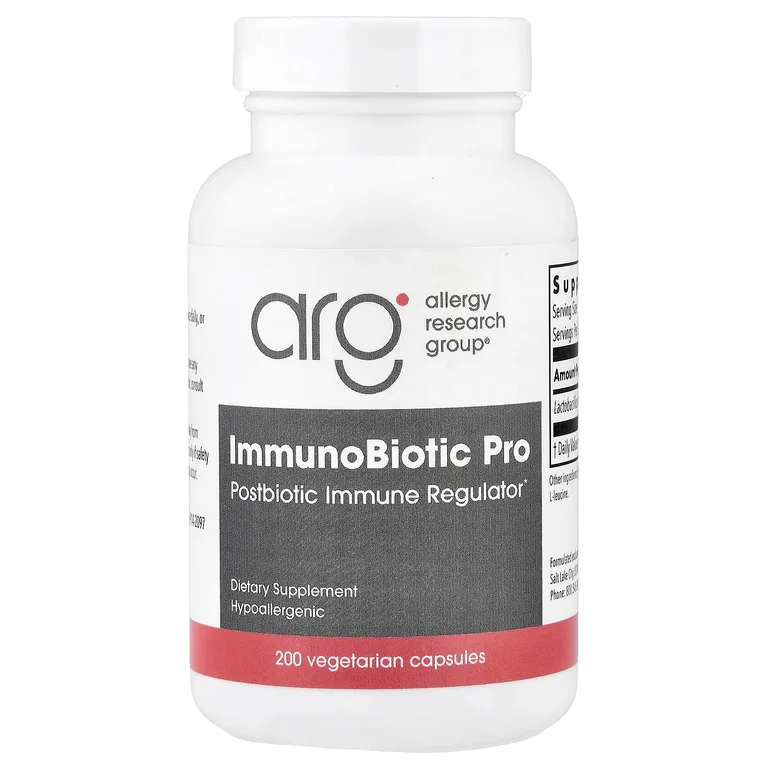 Allergy Research Group, ImmunoBiotic Pro, 200 вегетарианских капсул (25 мг в 1 капсуле)