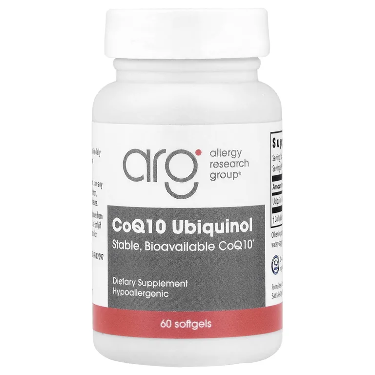 Allergy Research Group, коэнзим Q10, убихинол, 60 капсул (100 мг в 1 капсуле)