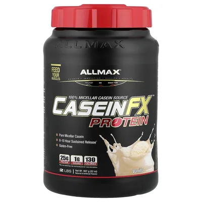 ALLMAX, 100% мицеллярный казеин, ваниль, 907 г (2 фунта)