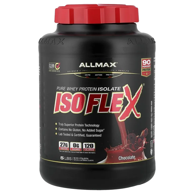ALLMAX, чистый изолят сывороточного протеина, шоколад, 2,27 кг (5 фунтов)