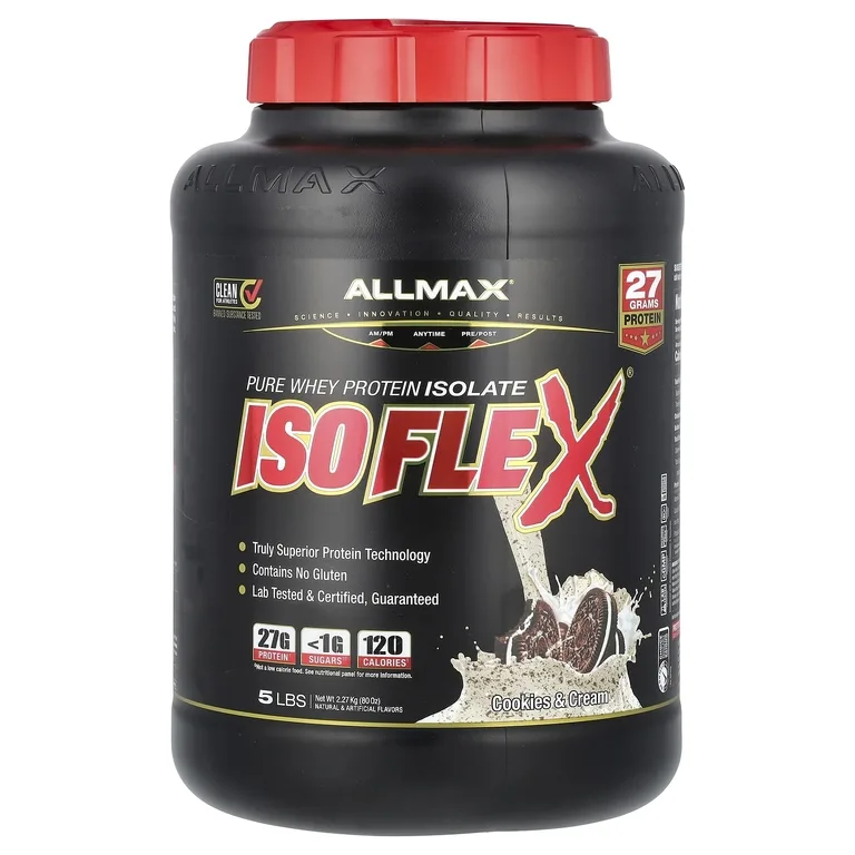 ALLMAX, изолят сывороточного протеина, печенье и сливки, 2,27 кг (5 фунтов)