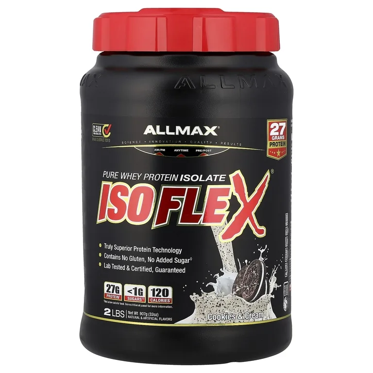 ALLMAX, изолят сывороточного протеина, печенье и сливки, 907 г (2 фунта)