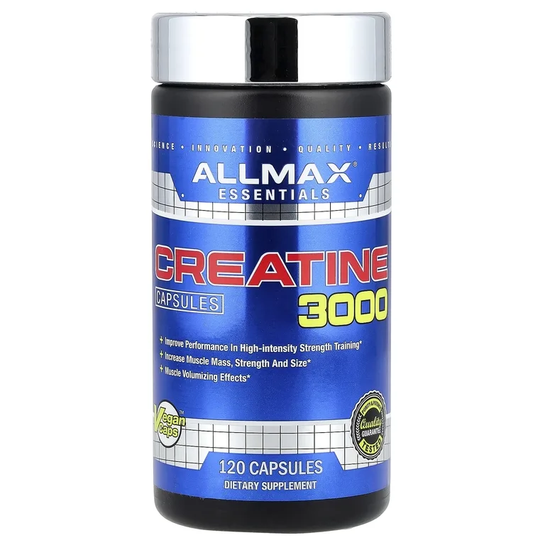 ALLMAX, креатин 3000, 120 растительных капсул (750 мг в 1 капсуле)