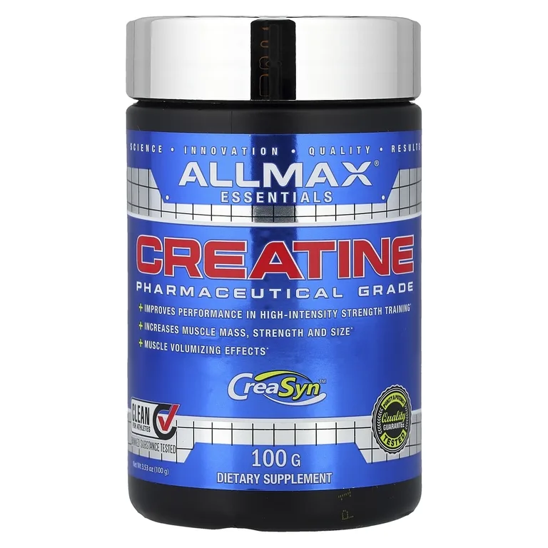 ALLMAX, креатин, фармацевтическая степень чистоты, с нейтральным вкусом, 100 г (3,53 унции)