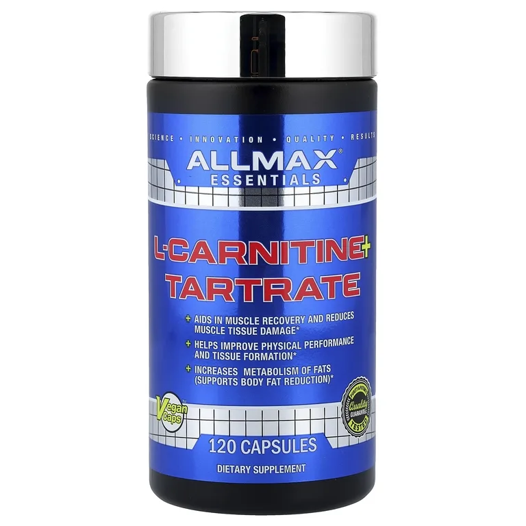 ALLMAX, L-карнитин и тартрат, 120 капсул