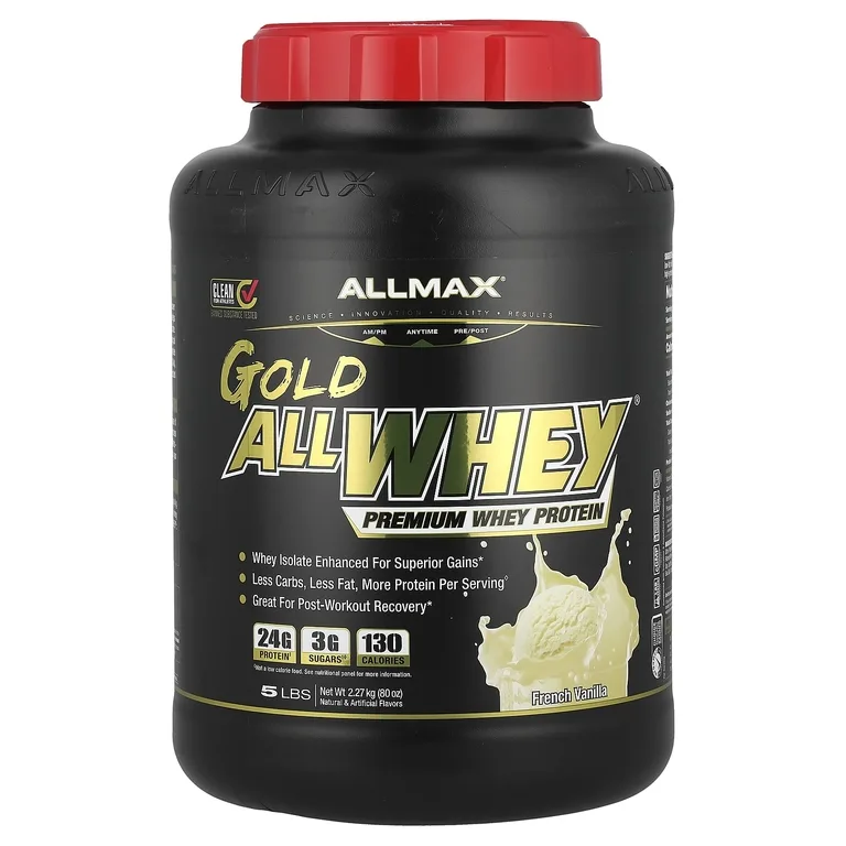 ALLMAX, сывороточный протеин, французская ваниль, 2,27 кг (5 фунтов)