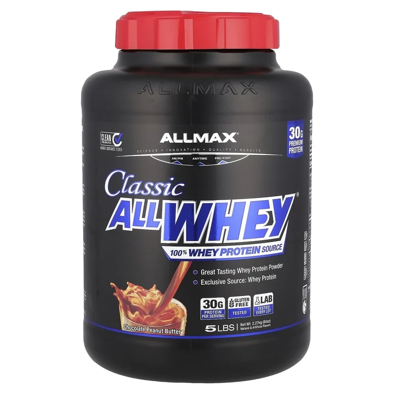 ALLMAX, сывороточный протеин, шоколад и арахисовое масло, 2,27 кг (5 фунтов)