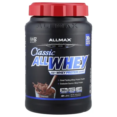 ALLMAX, сывороточный протеин, со вкусом шоколада, 907 г (2 фунта)