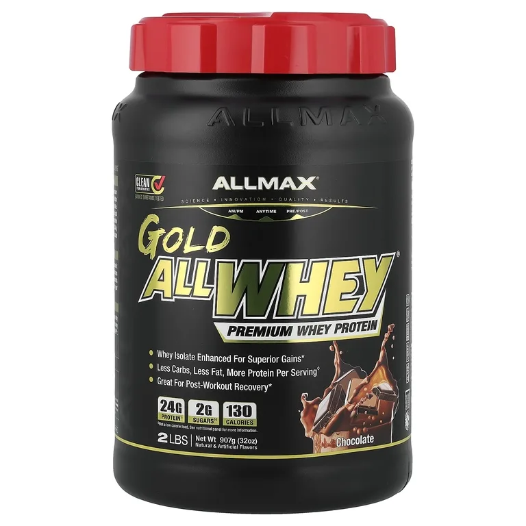 ALLMAX, сывороточный протеин, со вкусом шоколада, 907 г (2 фунта)