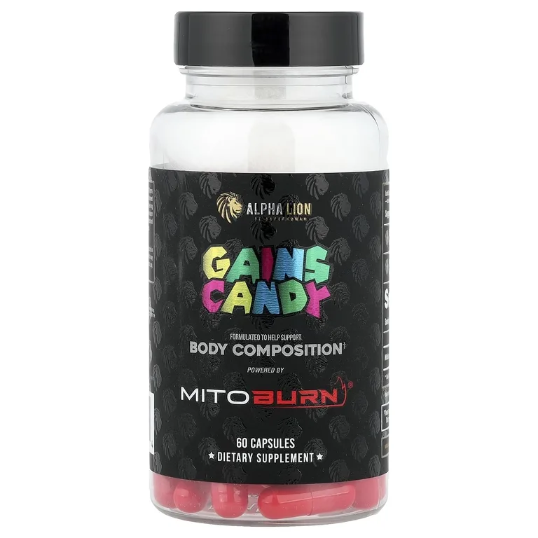 ALPHA LION, Gains Candy, MitoBurn®, 60 капсул