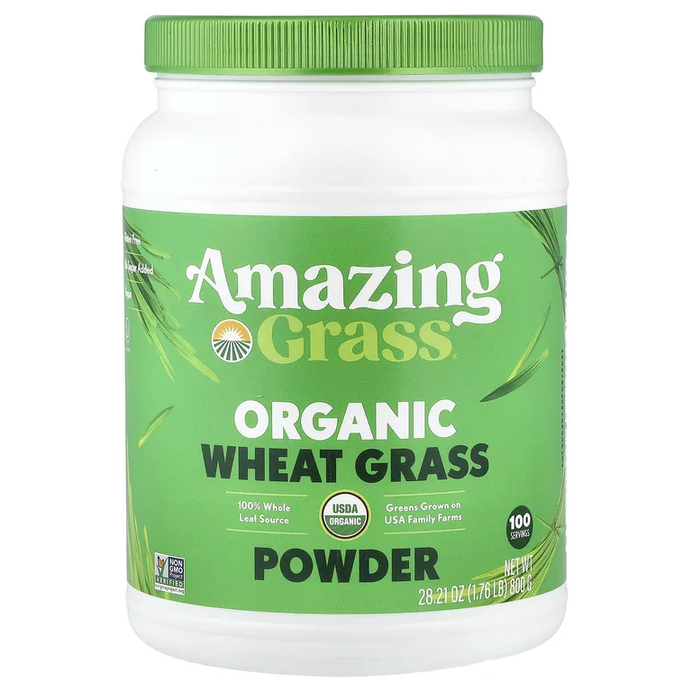Amazing Grass, порошок из органических ростков пшеницы, 800 г (1,76 фунта)