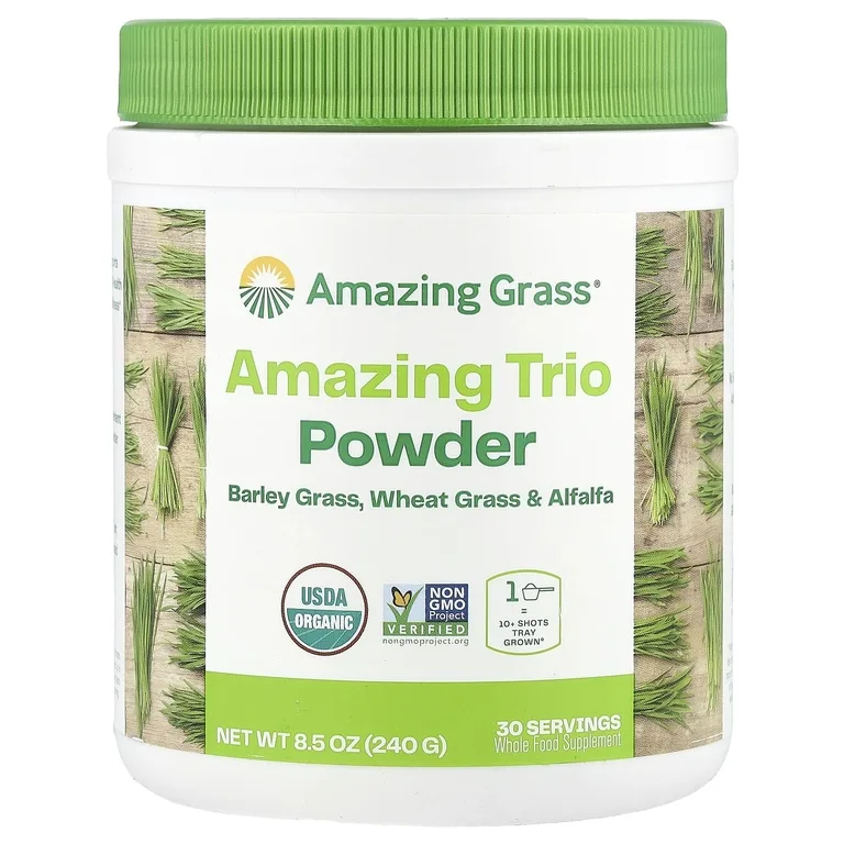 Amazing Grass, порошок из ростков ячменя, пшеницы и люцерны, 240 г (8,5 унции)