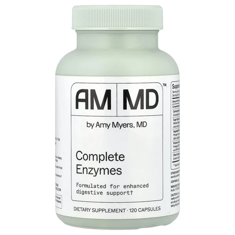 Amy Myers MD, комплекс ферментов, 120 капсул (750 мг в 1 капсуле)