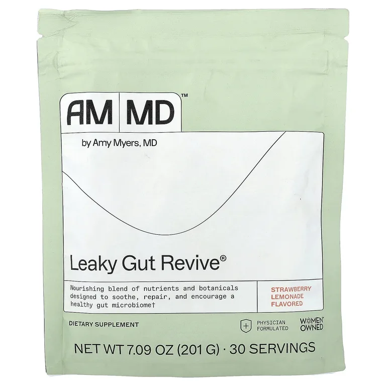 Amy Myers MD, Leaky Gut Revive®, со вкусом клубничного лимонада, 201 г (7,09 унции)