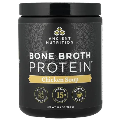 Ancient Nutrition, Bone Broth Protein™, куриный бульон, 323 г (11,4 унции)