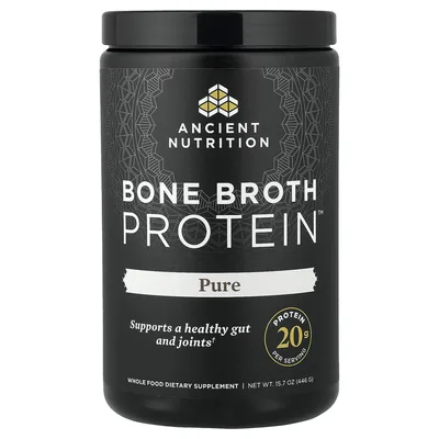 Ancient Nutrition, чистый протеиновый порошок, 446 г (15,7 унции)