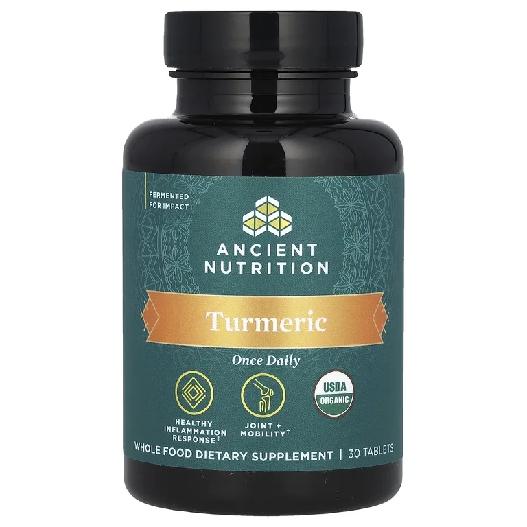 Ancient Nutrition, Куркума, один раз в день, 30 таблеток
