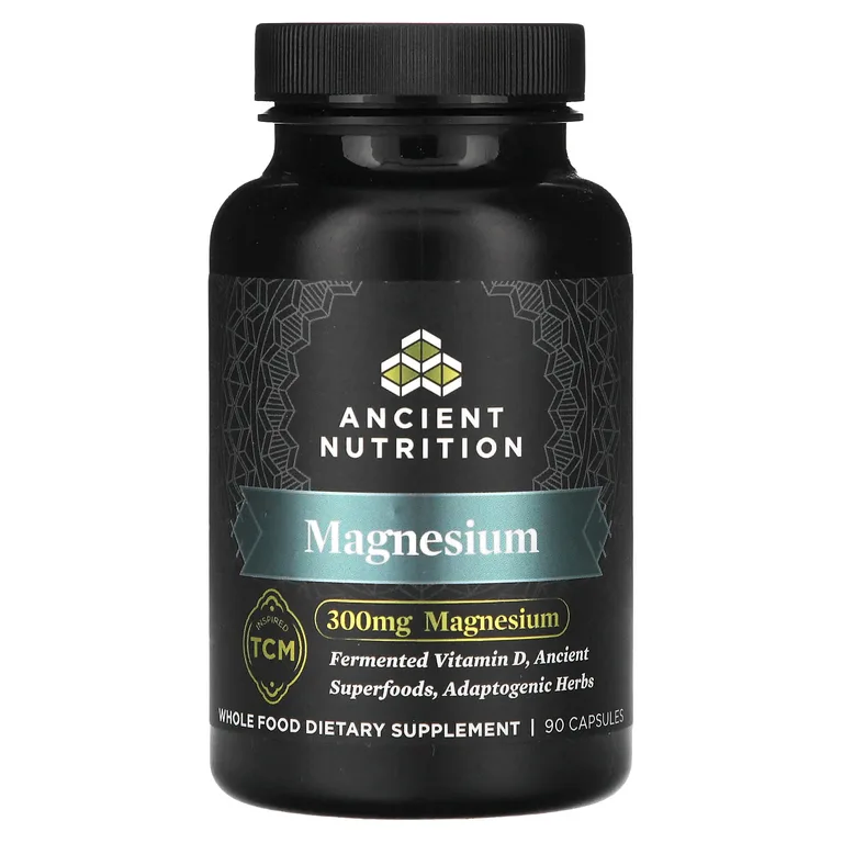 Ancient Nutrition, магний, 90 капсул
