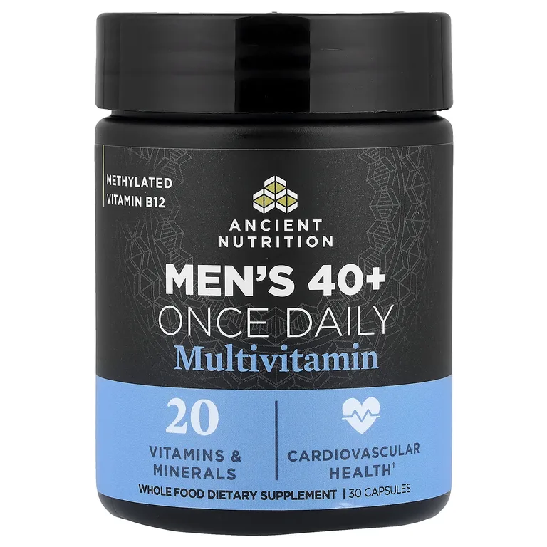 Ancient Nutrition, мультивитамины для мужчин старше 40 лет, 1 раз в день, 30 капсул