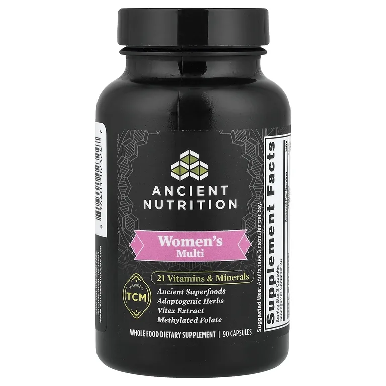 Ancient Nutrition, мультивитамины для женщин, 90 капсул