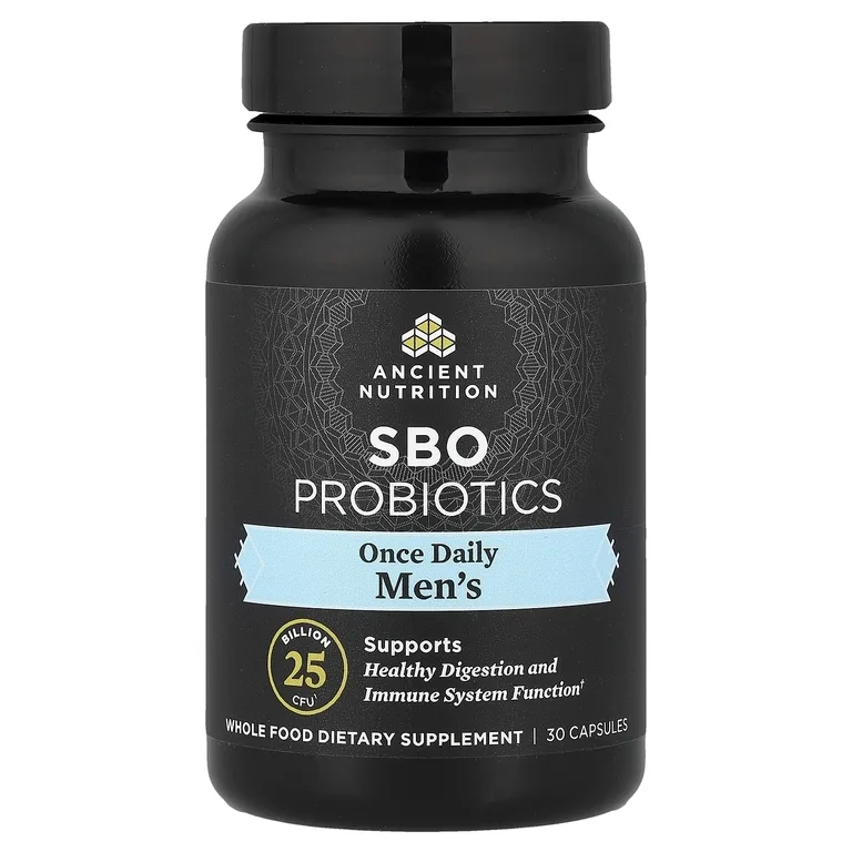 Ancient Nutrition, Мужчины Once Daily, пробиотики SBO, 30 капсул