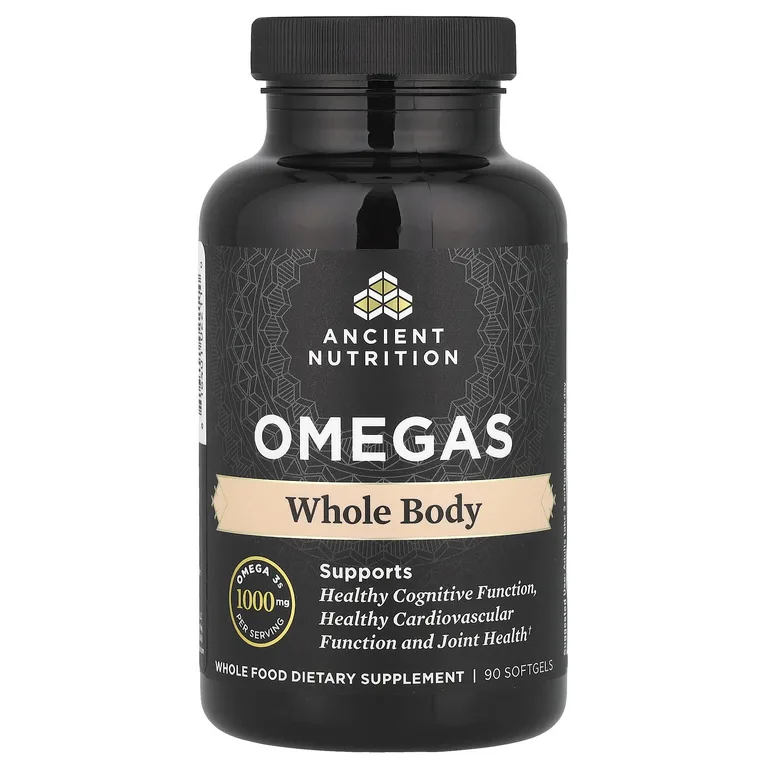 Ancient Nutrition, омега, для всего организма, 90 капсул