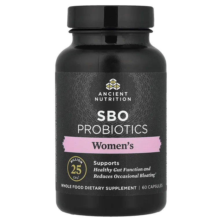 Ancient Nutrition, Пробиотики SBO для женщин, 60 капсул