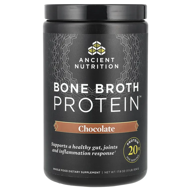 Ancient Nutrition, протеиновый порошок, шоколад, 504 г (1,1 фунта)