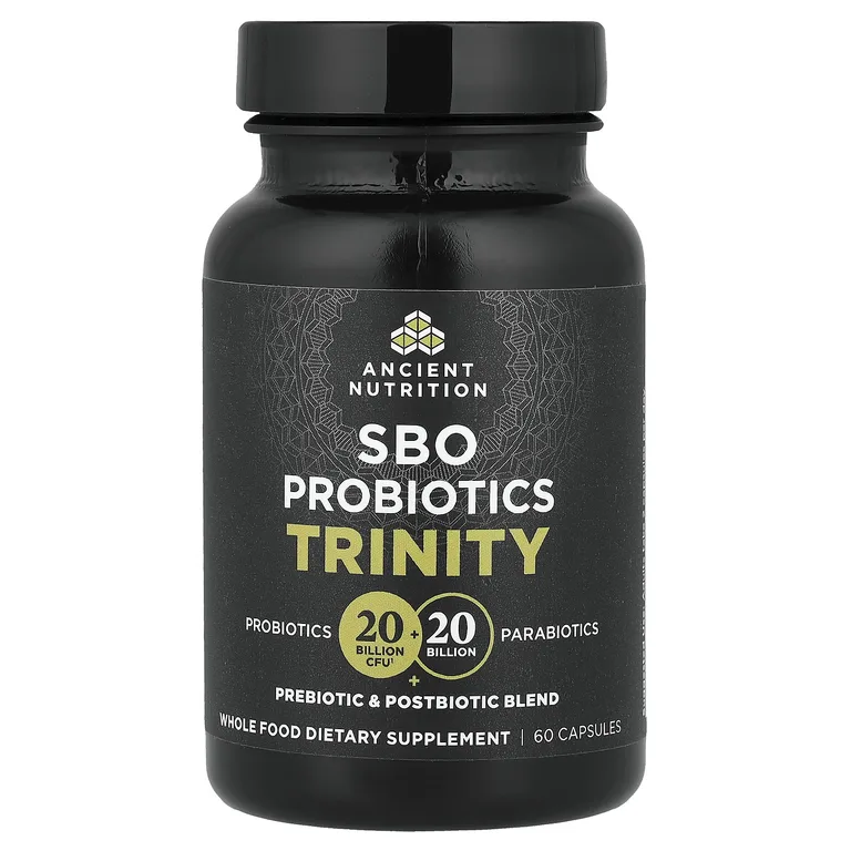 Ancient Nutrition, SBO Probiotics Trinity, 60 капсул