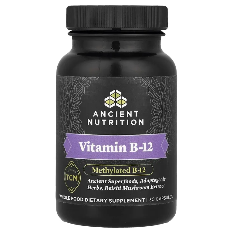 Ancient Nutrition, Витамин B12, 30 капсул