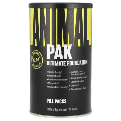 Animal, PAK, мультивитаминный комплекс, 44 пакетика