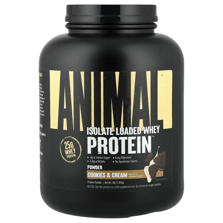 Animal, Порошок из сывороточного протеина, печенье и сливки, 1,81 кг (4 фунта)