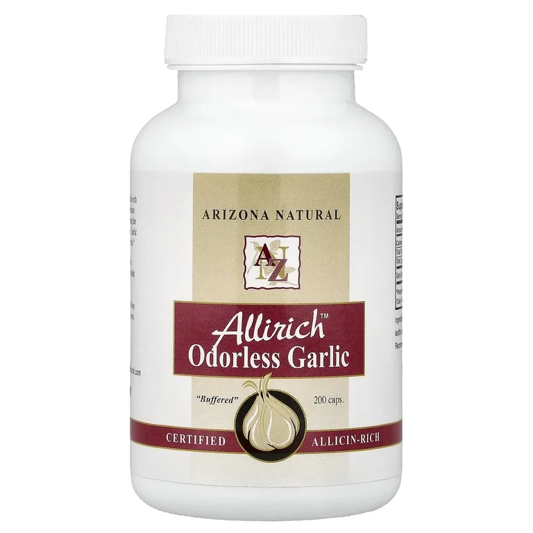 Arizona Natural, чеснок без запаха, 200 капсул (170 мг в 1 капсуле)
