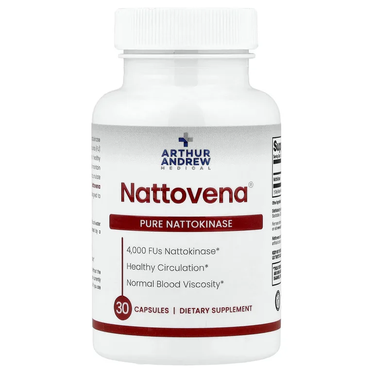 Arthur Andrew Medical, наттокиназа, 4000 фибринолитических единиц (FU), 30 капсул