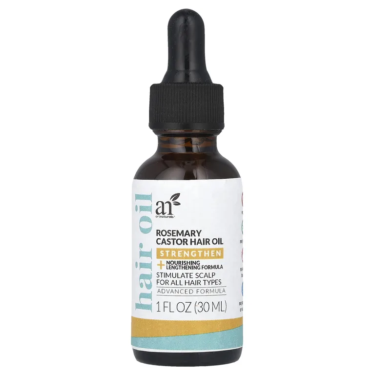 artnaturals, Масло для волос, касторовое масло с розмарином, 30 мл (1 жидк. унц.)