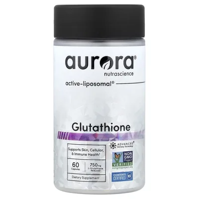Aurora Nutrascience, глутатион, 60 капсул