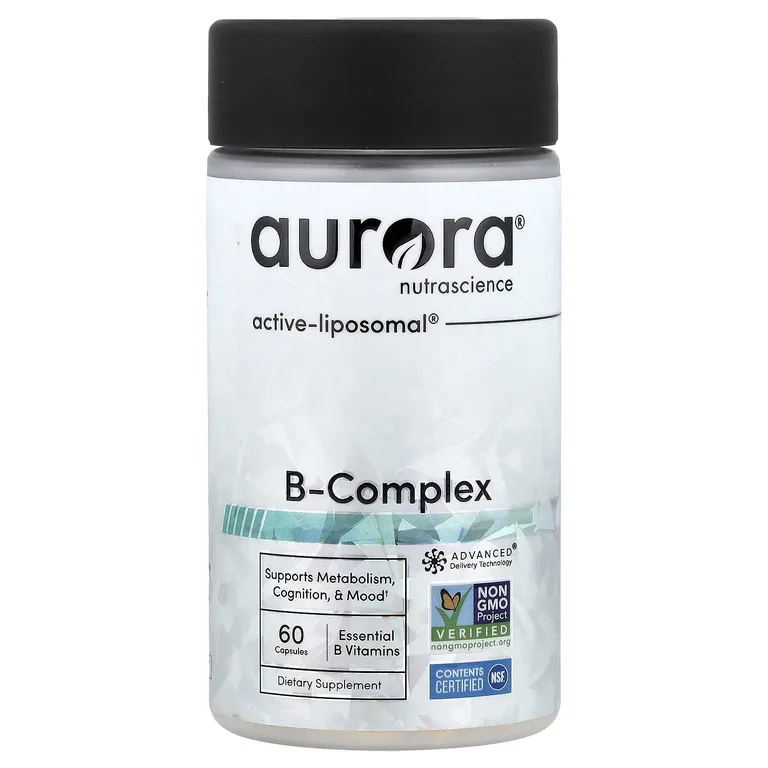 Aurora Nutrascience, комплекс витаминов группы B, 60 капсул