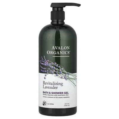 Avalon Organics, гель для ванны и душа, восстанавливающая лаванда, 946 мл (32 жидк. унции)