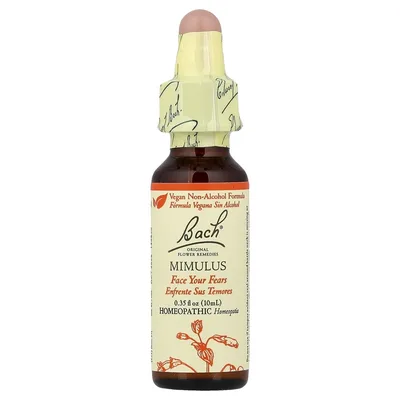 Bach, Original Flower Remedies, мимулус, 10 мл (0,35 жидк. унции)