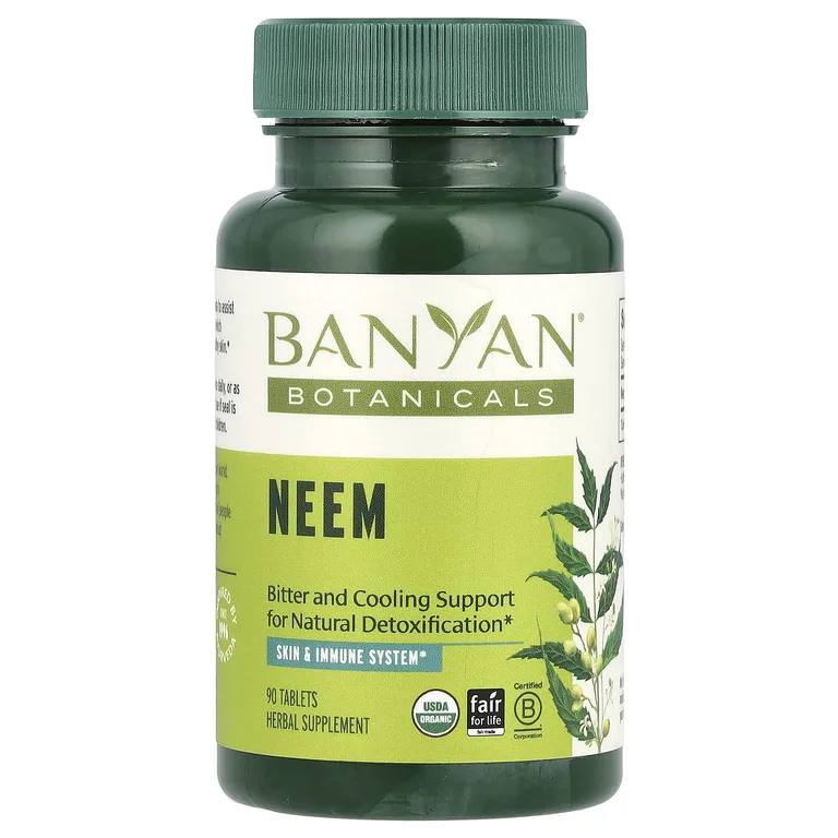 Banyan Botanicals, Ним, 90 таблеток (500 мг в каждой таблетке)