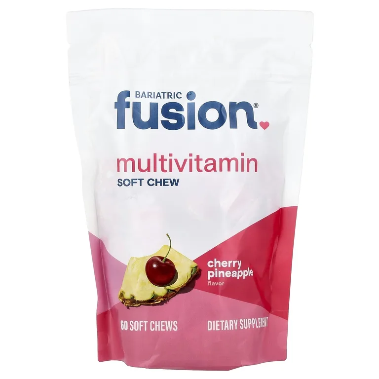 Bariatric Fusion, мультивитаминные жевательные таблетки, со вкусом вишни и ананаса, 60 жевательных таблеток