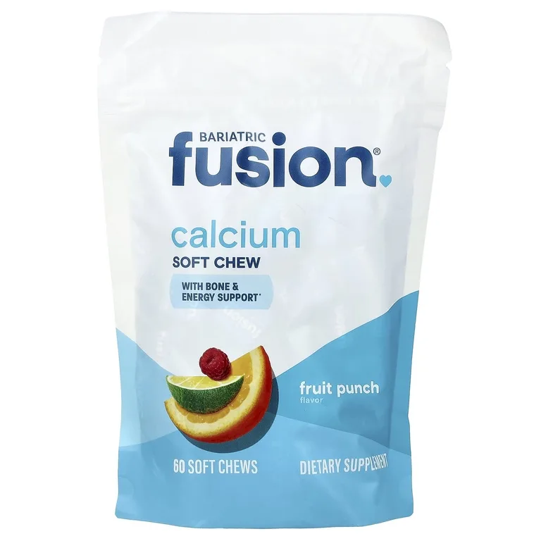 Bariatric Fusion, жевательная добавка с кальцием, фруктовый пунш, 60 жевательных таблеток
