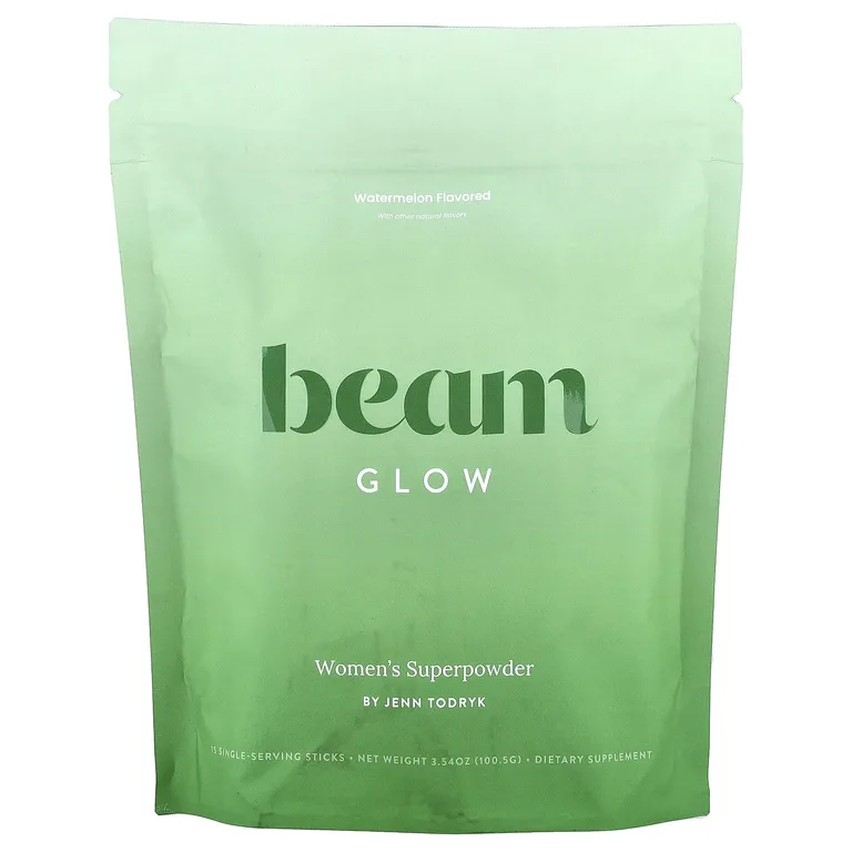Beam, Glow, со вкусом арбуза, 15 стик-пакетов по 6,7 г (0,24 унции)